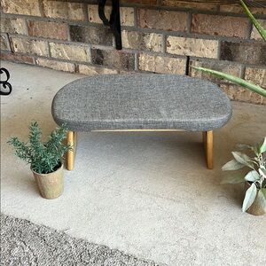 Modern Bamboo Grey Cushioned Folding Meditation Seat